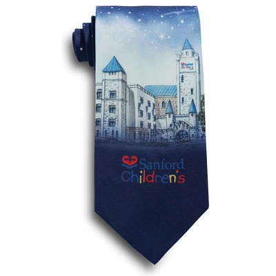 Four Color Process Custom Silk Tie