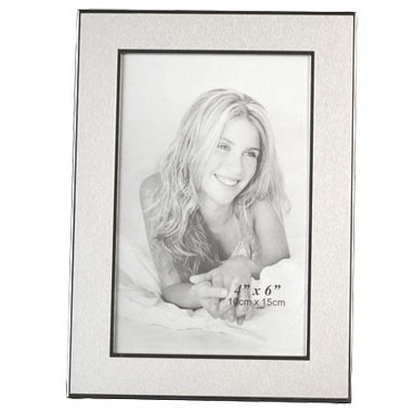 4" x 6" Aluminum 2Tone Photo Frame (Screened)