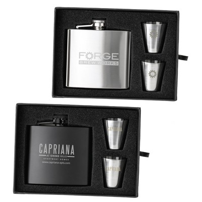 The Duncan Flask and Shot Glass Gift Set