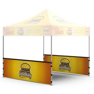 10'x3' Single Sided Canopy Side Skirts w/Rail Hardware