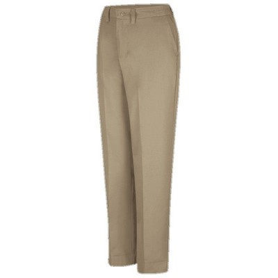 Red Kap™ Women's Elastic Insert Work Pant - Khaki Tan