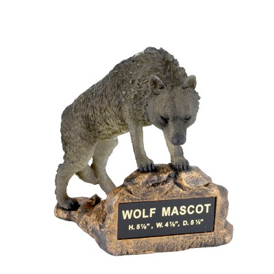 Wolf Mascot Trophy