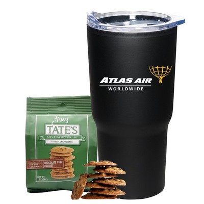 Tate's Cookies with Branded Stainless Tumbler