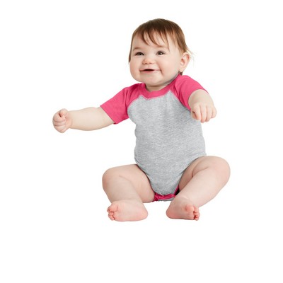 Rabbit Skins™ Infant Baseball Fine Jersey Bodysuit