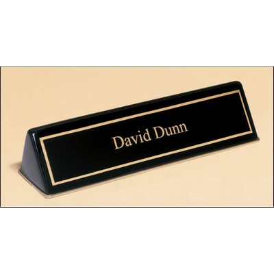 Black Stained Nameplate