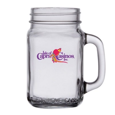 16 oz Mason Jar with Handle