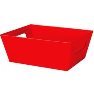 X-Large Solid Red Gift Basket Market Tray