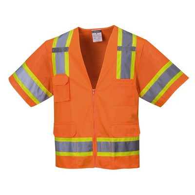 Aurora Hi-Vis Contrast Executive Vest S/S