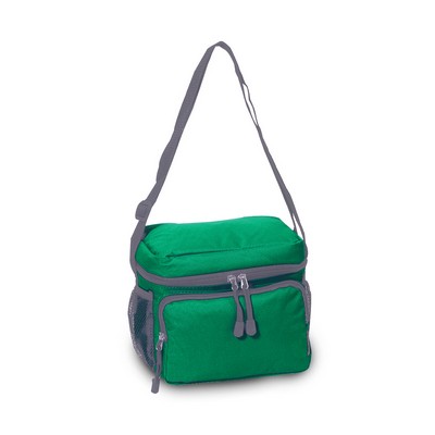 Everest Cooler/Lunch Bag, Emerald Green/Gray