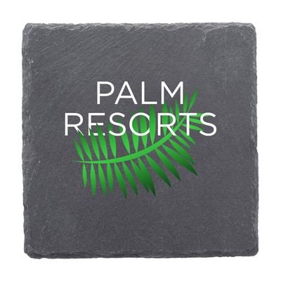 Square Slate Coaster (Full Color Imprint)