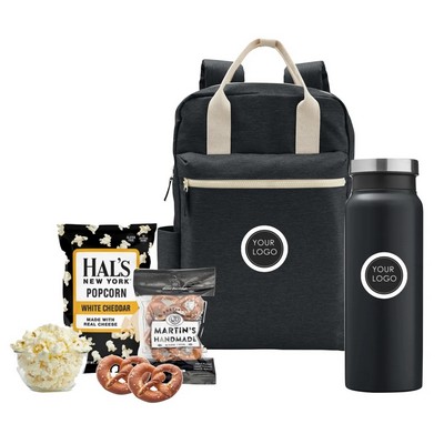 Backpack, Bottle and Snack Bundle