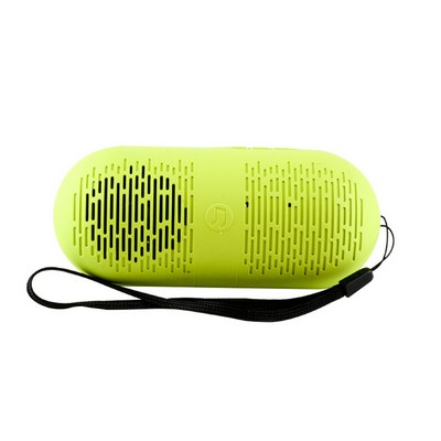 Pill Shape Wireless Speaker w/Strap