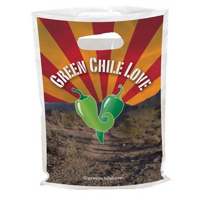 2-Sided Digital Full Color Die Cut Plastic Bag (9"x13")