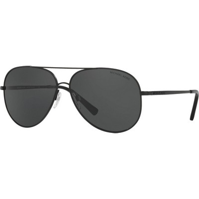 Michael Kors® Unisex Matte Black Aviator Sunglasses