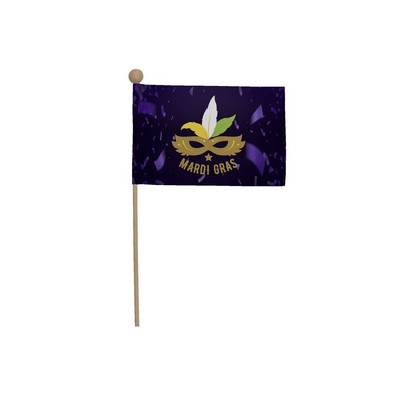 4" x 6" Stick Flag Kits with Ball Tips (Set of Six)