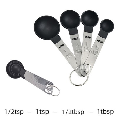 4 in 1 Steel Handle Measuring Spoon