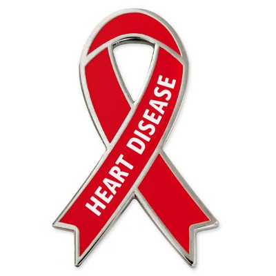 Awareness Ribbon Pin - Heart Disease