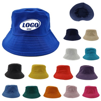 Cotton Fisherman Bucket Sun Hat