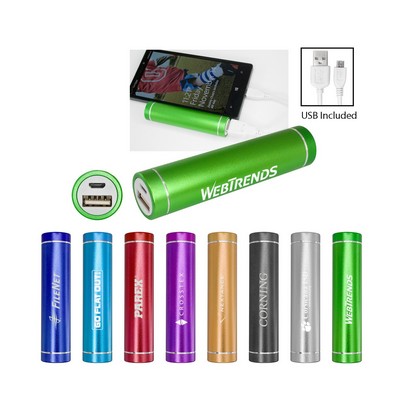 Cylinder Power Bank 2200mAh w/UL List Battery