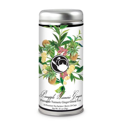 Tea Can Company Pineapple Turmeric Ginger Tea-Tall Tin