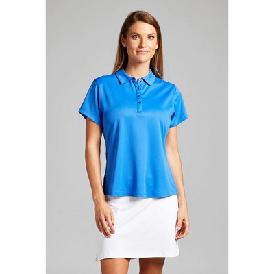 Bermuda Sands Ladies Charlee Solid Short Sleeve Polo