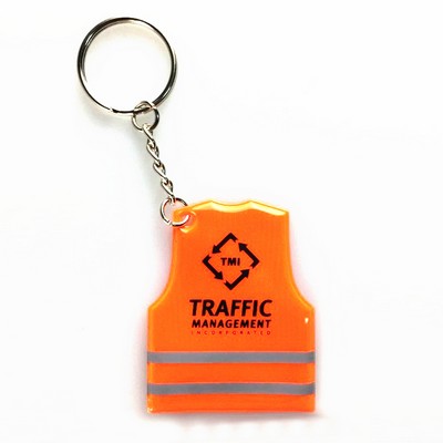 Reflective Safety Vest Keychain