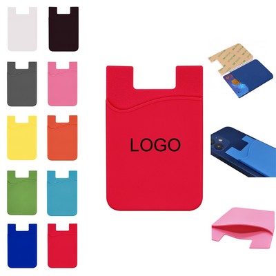 Silicone Phone Wallet ID Credit Card Holder