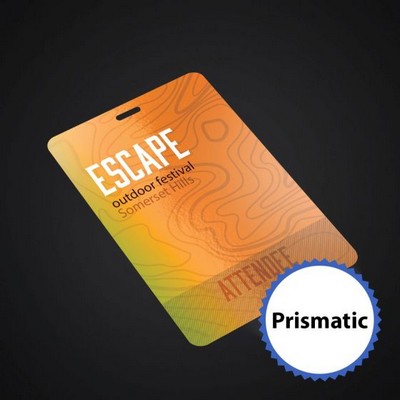 3 3/4 x 5 1/2 Std Event Badge-Prismatic