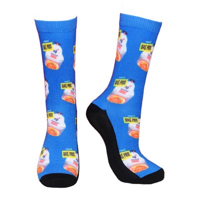 Crew 360 digital print socks sole with cushion loop