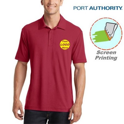 Port Authority Cotton Touch Performance Polo w/ Screen Print