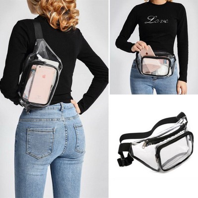 Double Zippered Clear Fanny Pack