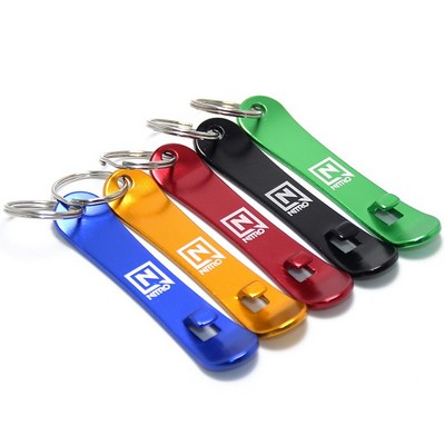 Snowboard Bottle Opener Keychain