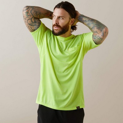 Rebar® Evolution™ Safety Yellow Athletic Fit Short Sleeve T-Shirt