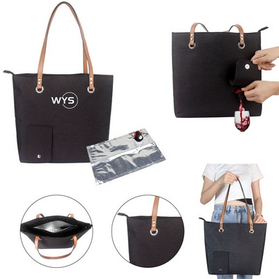 Portable Picnic Wine Cooler Tote Bag with Spout