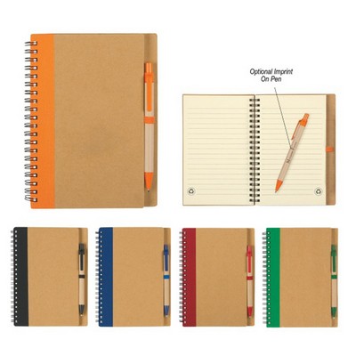 Eco Spiral Notebook w/Pen