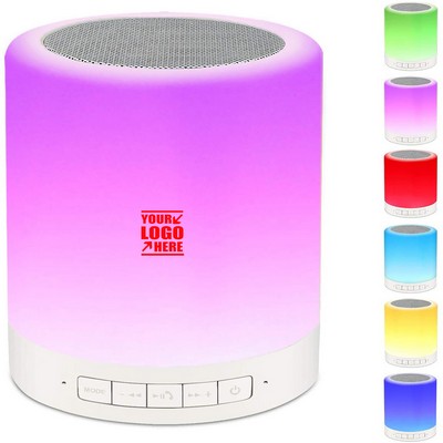 Portable Night Light Wireless Bluetooth Speakers