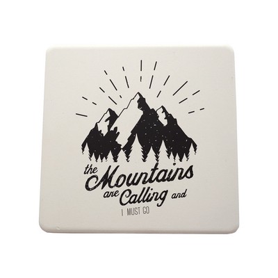 StoneShield Full Color Ceramic Coasters w/ Cork Back (4.25") Square