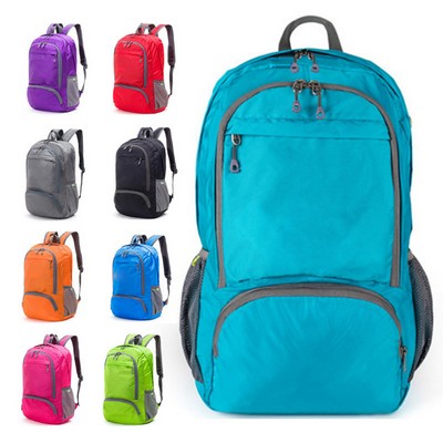 Waterproof Travel Foldable Laptop Backpack with Mesh Pockets