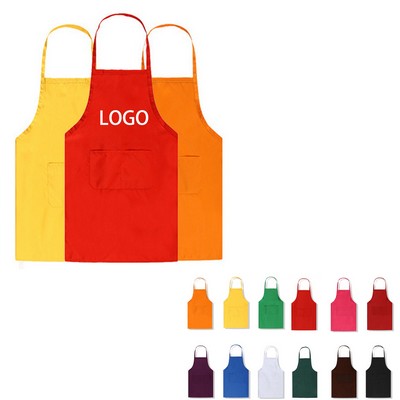 Poloyester Pockets Kitchen Apron