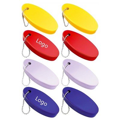 Oval Floating Foam Keychain