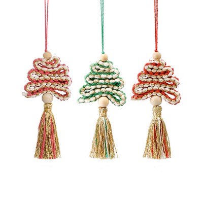 Hand Woven Christmas Hanging Ornament