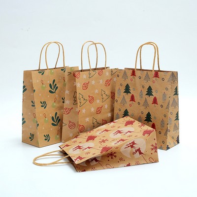 Kraft Paper Christmas Gift Bag