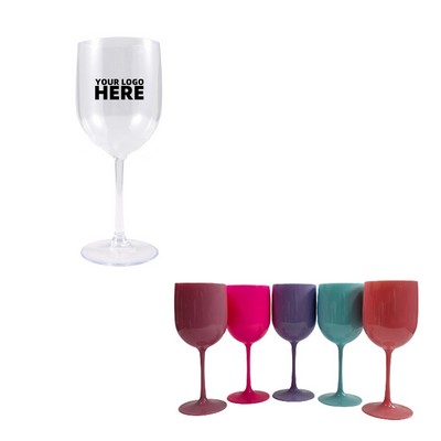 17oz Platsic Wine Glasses Stem Champagne Cup