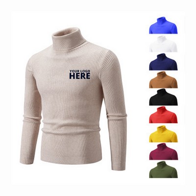 Mens Slim Fit Turtleneck Sweater