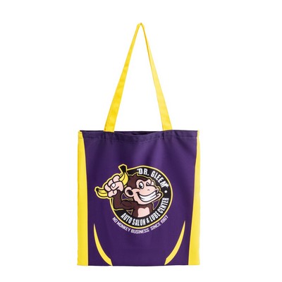 12 Oz Sublimated Sturdy Poly Canvas Tote Bag (14" x 16")