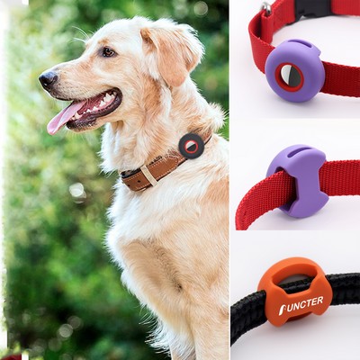 Holder for Dog Collar Silicone Case Cover for Pet Collar Loop