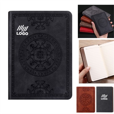 Leather Hardcover Portable A6 Pocket Notebook