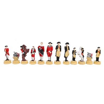 American Revolutionary War Chess Pieces, 3.5 inch king