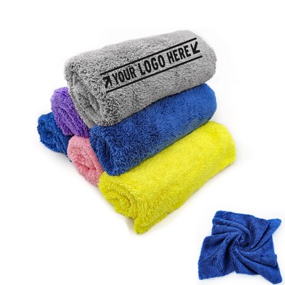 Coral Velvet Car Cleaning Towel