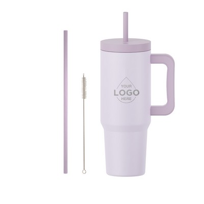 GROSCHE ASPEN Insulated 40 oz Tumbler With Handle | Water Bottle | Extra Straw + Cleaning Brush